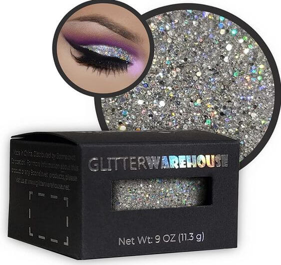 5 Best Crystal Eye Makeup for Party & Festival 2022 2. Twinkle Eye Makeup Warehouse - Diamond Silver Glitter 