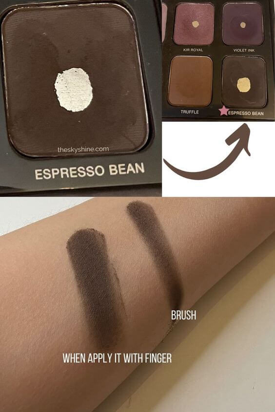 Eyeshadow: Laura Mercier Espresso Bean Review 1.Color Laura Mercier Espresso Bean is dark brown with a matte finish. Even if you use it with a brush, the color comes out as it is. Also, applies smoothly. And lasts for a long time without eyeshadow primer.
