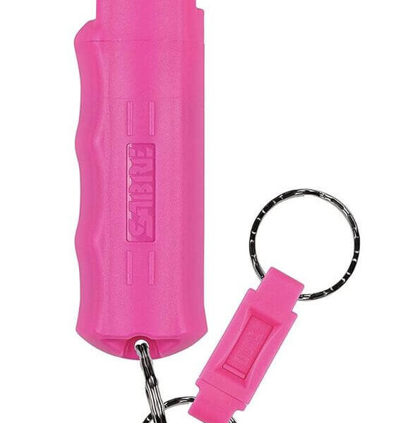 SABRE RED Pink sabre Pepper Spray Keychain