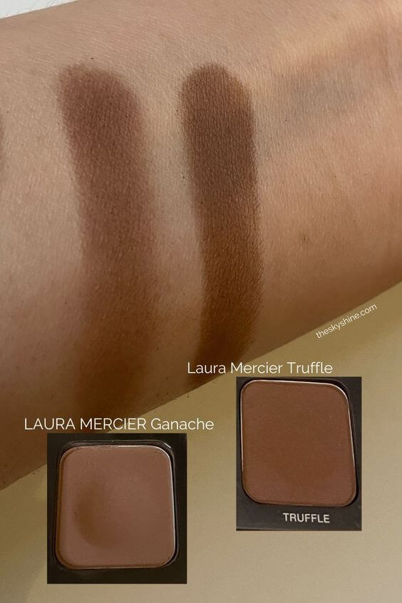 Eyeshadow: LAURA MERCIER Ganache Review Color comparison: Ganache and Truffle