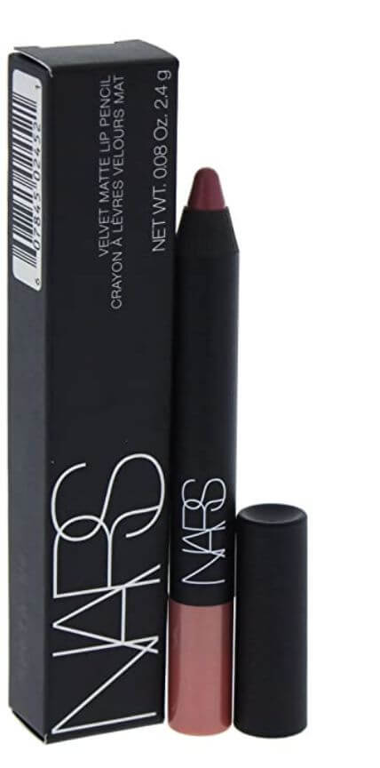 Best 4 Pink Lipstick For Medium Skin Tones,NARS Velvet Matte Lip Pencil, Sex Machine is dark pink lipstick and is a matte color that is recommended for skin tones that want natural pink shade for light medium skin tone.