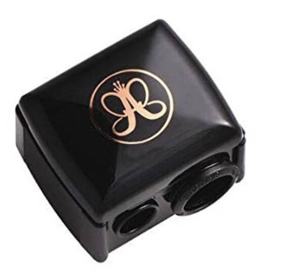 5 Best Makeup Dual Pencil Sharpener Anastasia Beverly Hills Pencil Sharpener provide eyebrows small holes sharpening for perfect brow Pencil, and large holes use sharpening the Brow Primer, highlighting pencil, and lip pencil.