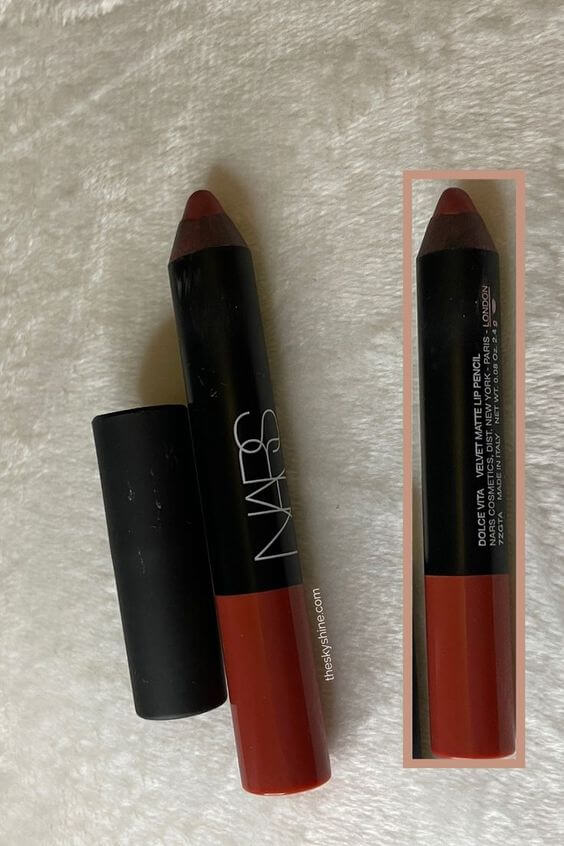 Nars Dolche Vita Lip pencil Review
Nars Dolche Vita Lip Pencil is going well with all skin tones.