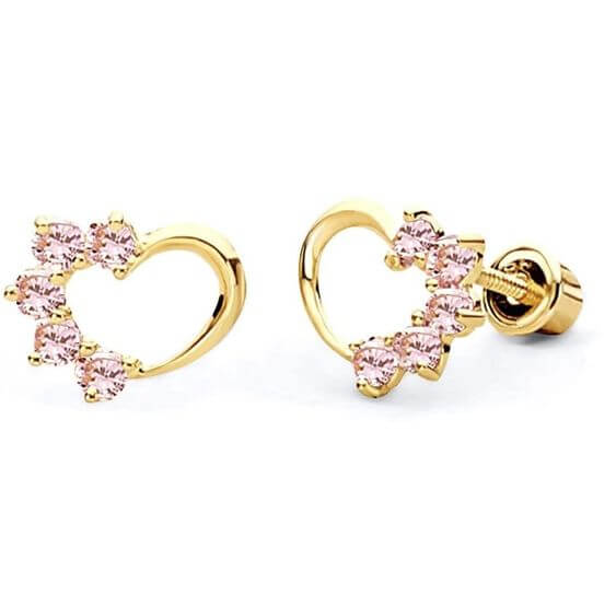 Best 10 Screw back Stud Earrings 2022 1. Small Heart earrings It's a cute little earring that goes well with children. If you're thinking about a gift for a young child, I recommend Screw back Stud Earrings, the child can fall asleep comfortably even if she lies on his side with earrings on.