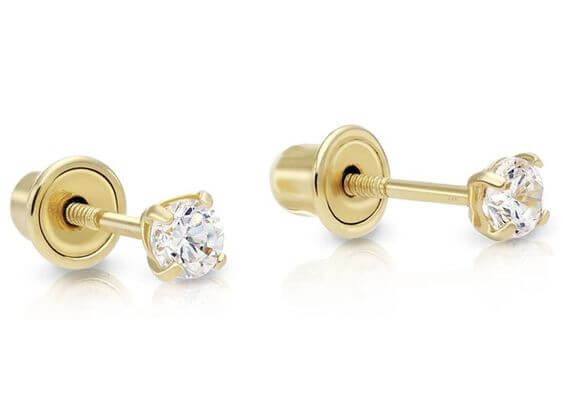 Best 10 Screw back Stud Earrings 2022 2. Shining earrings. It's a very small 2.5 mm small cubic stud earring, so it looks even more fashionable if you wear several earrings.