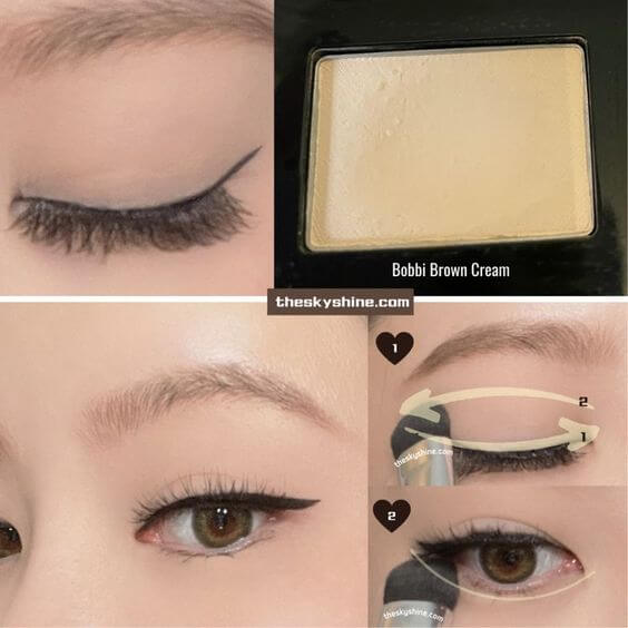 Eyeshadow: Bobbi Brown Cream Review 2. How to use Single eyeshadow look To create a clear skin makeup look, use all over eyes. It is best for fair or medium skin tone.