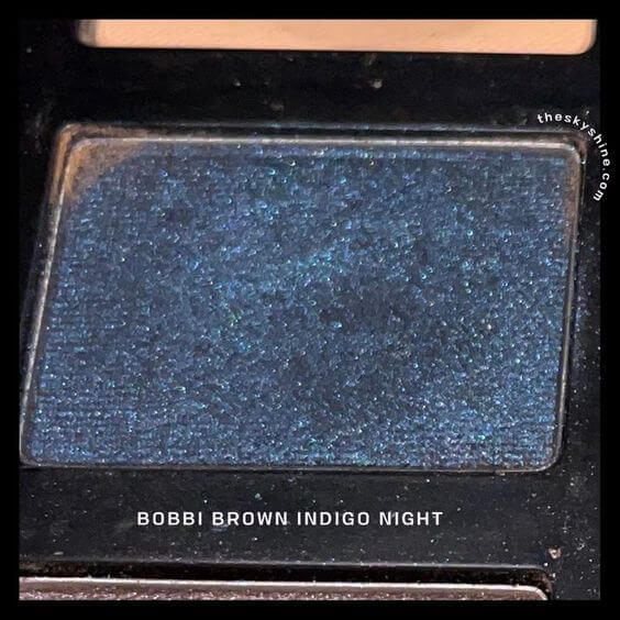 Bobbi Brown Night Drama Palette Review Metallic Eyeshadow indigo night 