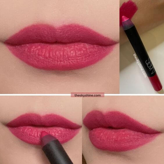 Nars lip pencil Let's go crazy Review