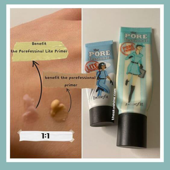 Benefit the Porefessinal Lite Primer Review 2. How to Use Large pores oily skin