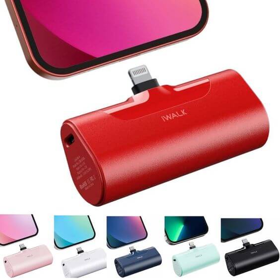 5 Best iPhone portable charger fast charging 2022 1. Small IPhone Portable Chargers IWALK 4500mAh Ultra-Compact Power Bank