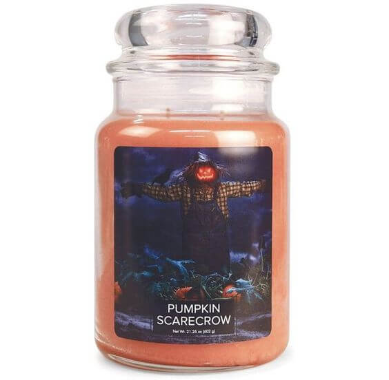 Illuminating Autumn: A Review of Village Candle’s Pumpkin Scarecrow Large Glass 
Pros: The perfect candle for Autumn, A soft and cozy scent reminiscent of an oatmeal cookie
, Long-lasting: The extended burn time ensures weeks of enjoyment, 
Adds a decorative touch for fall and Halloween
Village Candle Pumpkin Scarecrow Large Glass 
