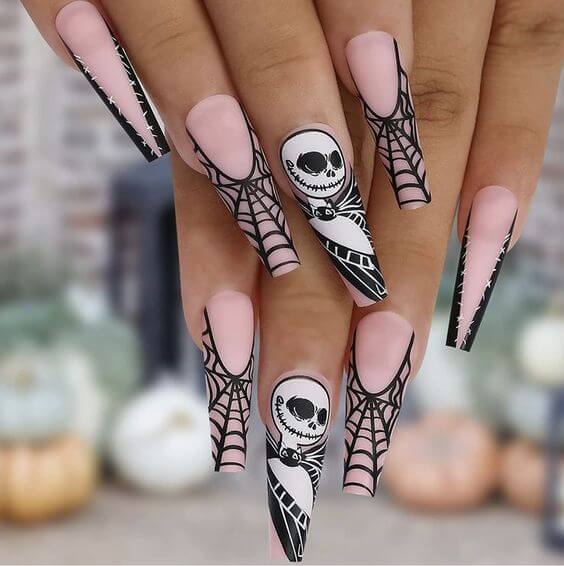 Best 10 Fake Long nails Halloween 2022  Long Pink Fake Nails 
