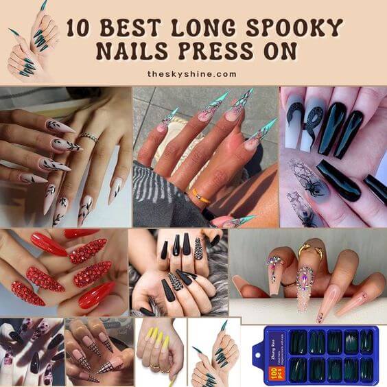 10 Best Long Spooky Nails Press on 
Are you looking for long spooky nails Press on? It's a product that can create a spooky and dramatic atmosphere with very long nails in minutes. Most importantly, long nails can be used with liquid glue to increase their durability. 