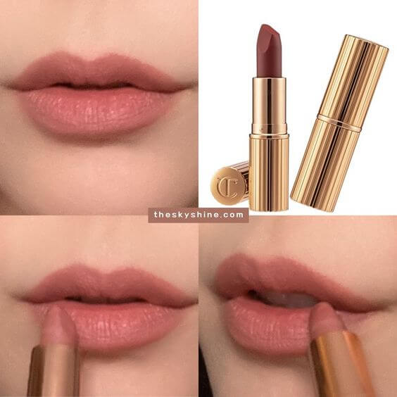 Charlotte Tilbury Lipstick Pillow Talk Review 2. How to use