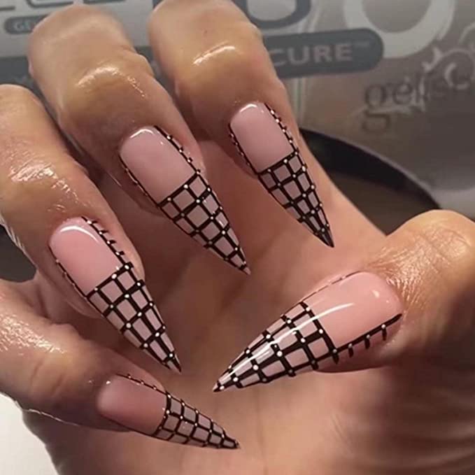 10 Best Long Spooky Nails Press on  Gothic Design Nails