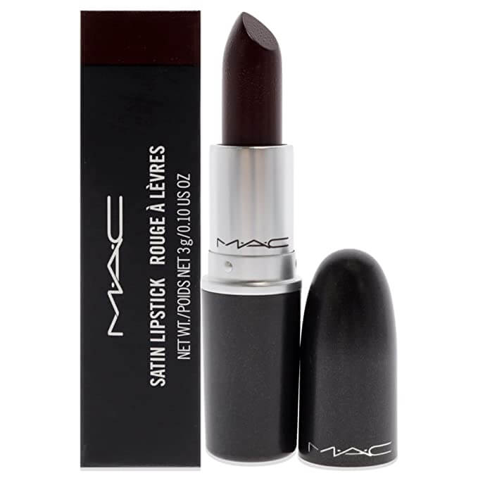 7 Best Dark Purple Lipstick 2. Reddish Purple MAC Satin Lipstick Media MAC Satin Lipstick Media is intense reddish purple with a matte finish. Overall, Red is a more noticeable color. I recommend this color for those who feel uncomfortable with purple. 