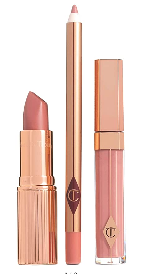 Best 4 Pink Lipstick For Medium Skin Tones, Best Matte Nude Pink Lip kit set  Charlotte Tilbury Lipstick Pillow Talk