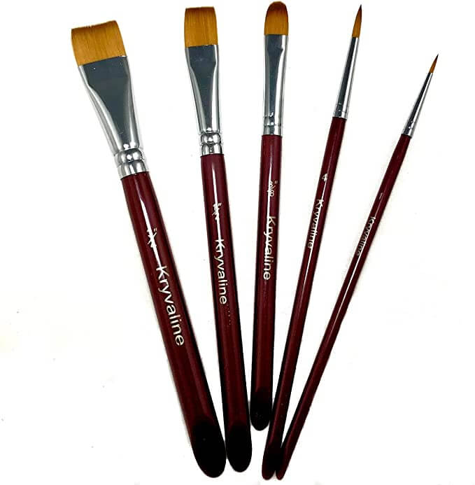 5 Best Face & Body Painting Brushes Set 2022 Kryvaline Face Body Painting Brushes Cream, Glitter