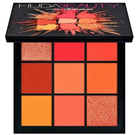 11 Best Halloween Eyeshadow palette 2022 2. Autumn Eyeshadow Palette  9 shades: Various tones of coral eyeshadow are eye shadows can be used easy
Huda Beauty Coral