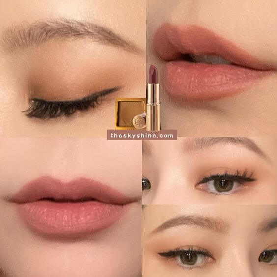 Charlotte Tilbury Lipstick Pillow Talk Review 4. Makeup look Simple Sophisticated Makeup Look