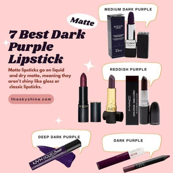 7 Best Dark Purple Lipstick 