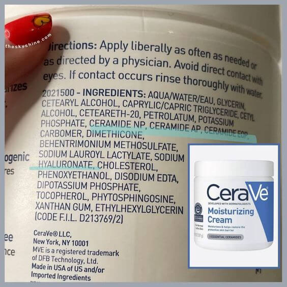 Cerave Moisturizing Cream Ingredients Key Ingredients: Ceramides, Hyaluronic Acid
