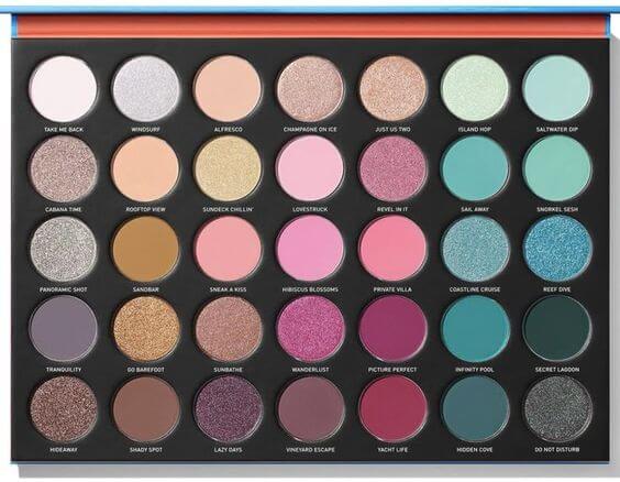 11 Best Halloween Eyeshadow palette 20223. Earth & Ocean Eyeshadow Palette 35 Shades: Consists of pink and turquoise tones paired with sun-kissed neutrals.
 MORPHE 35S sweet Oasis artistry palette