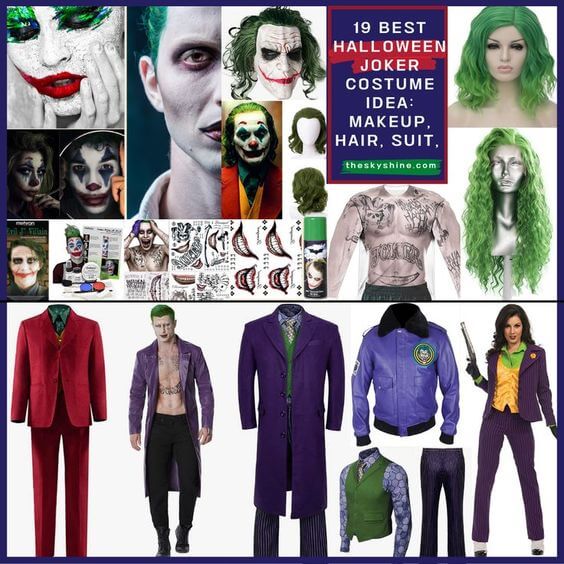 19 Best Halloween Joker Costume Idea: Makeup, Hair, Suit