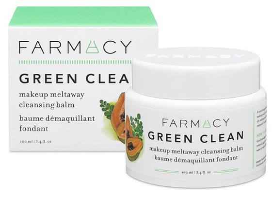 The 5 Best Makeup Cleansing Balms 2022 2. MAKEUP CLEANSING BALM FOR COMBINATION SKIN Farmacy Green Clean Cleansing Balm

