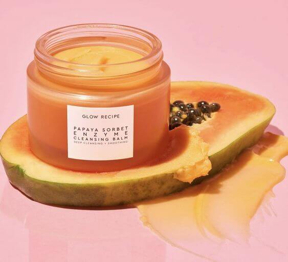 The 5 Best Makeup Cleansing Balms 2022 2. MAKEUP CLEANSING BALM FOR COMBINATION SKIN Glow Recipe Papaya Sorbet Enzyme Cleansing Balm
