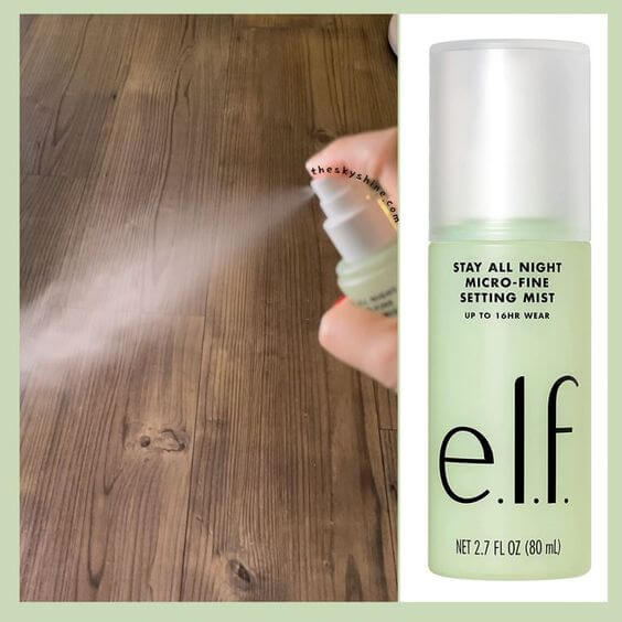 e.l.f. Stay All Night Micro-Fine Setting Mist Review 1. Formulation & Scent e.l.f. Stay All Night Micro-Fine Setting Mist sprays particles as fine and smooth as mist. I can feel the right amount of moisture with finished a matte. 
