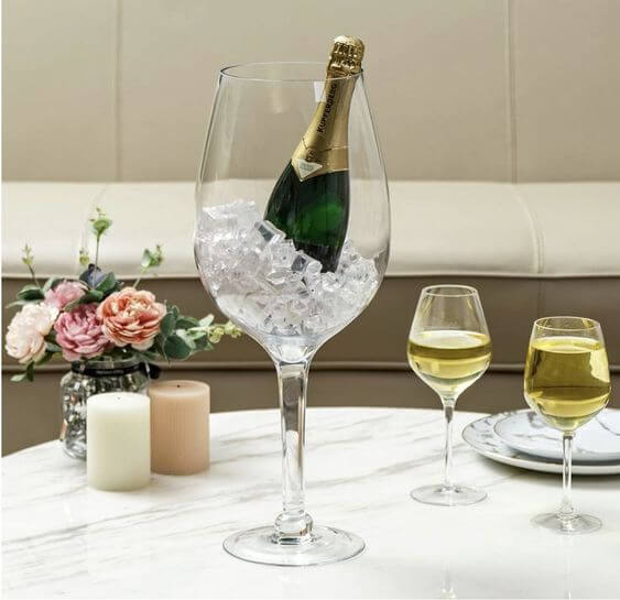 The 7 Best Christmas drinking Wine glasses Giant Wine Glass Table decoration & Wine Cooler