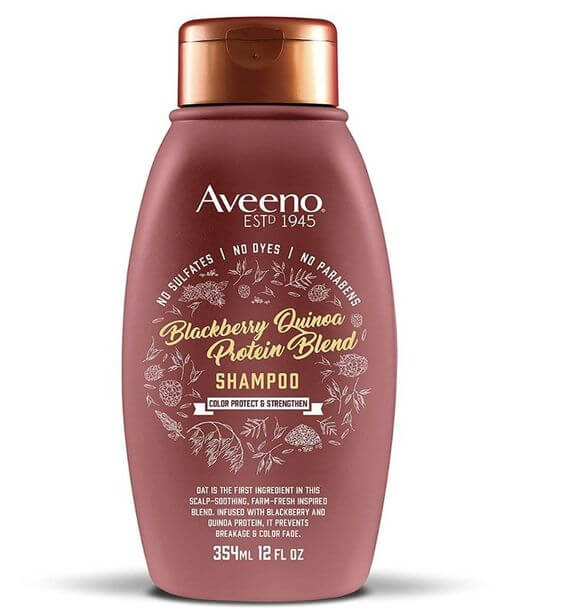 Aveeno Blackberry Quinoa Protein Blend Shampoo Review Best Shampoo for Color-Treated Hair Protection