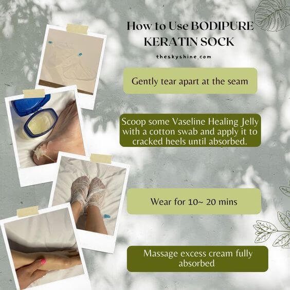 BODIPURE KERATIN SOCK REVIEW 2. How to use Keratin Socks