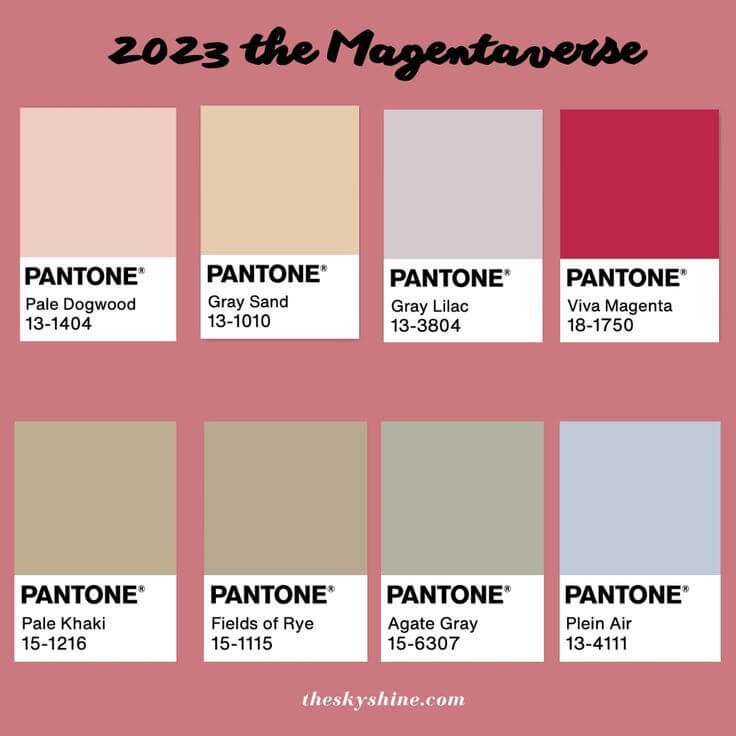 2023 Beaty trend color: Viva Magenta 1. 2023 the Magentaverse
