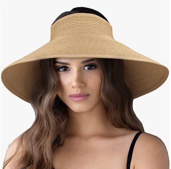 5 Best Wide Brim Hat Women For Sun Protection Wide Brim Roll-up Straw Sun Hat 