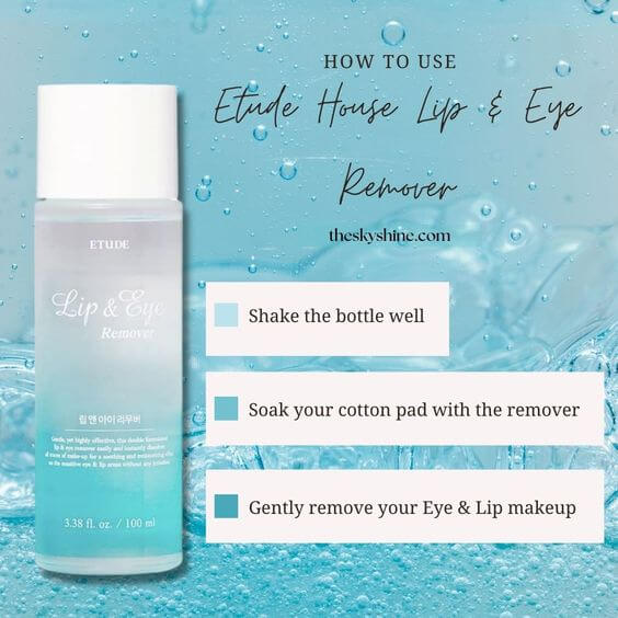 Etude House Lip & Eye Remover Review 2. How to use