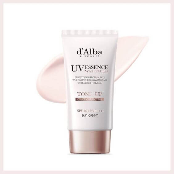 4 Best Tone-up sunscreen without makeup d'Alba Italian White Truffle Waterfull Tone-up Sunscreen, SPF 50+ PA++++