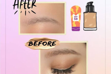 How To Remove Sunscreen & Foundation From Eyebrows
