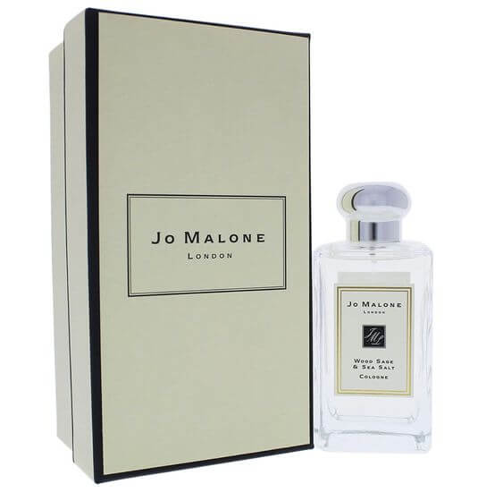 Best 5 Earthy and Woody Perfumes,  Jo Malone London Wood Sage & Sea Salts, Jo Malone London Wood Sage & Sea Salt Cologne, which has woodsy and beachy vibes with sea salt and sag for a fresh, earthy scent.