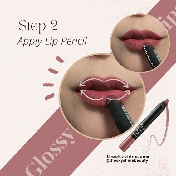 Glossy Brown Rose Lips Tutorial: A Guide to Achieving the Perfect Lip Look Step 2: Apply Lip Pencil