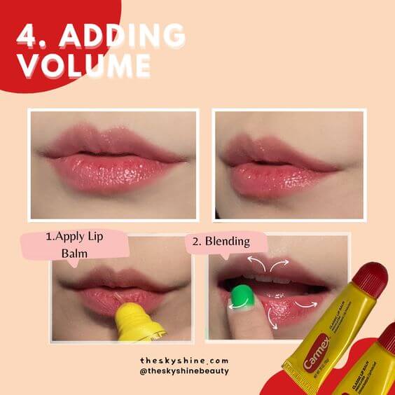 Natural Red Makeup for Small Lips 4. Adding Volume