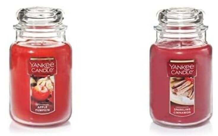 5 Best Scented Christmas Candles for a Cozy Holiday
Yankee Candle Large Jar Candle, Apple Pumpkin & Large Jar Candle Sparkling Cinnamon