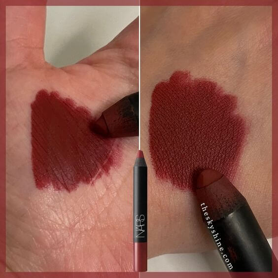 Nars lip pencil consuming red review 1. Color