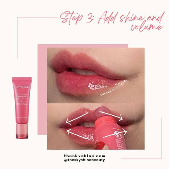 Achieving a Natural Rose Glossy Lip: Tutorial and Tips Step-by-Step Tutorial Step 3: Add shine and volume