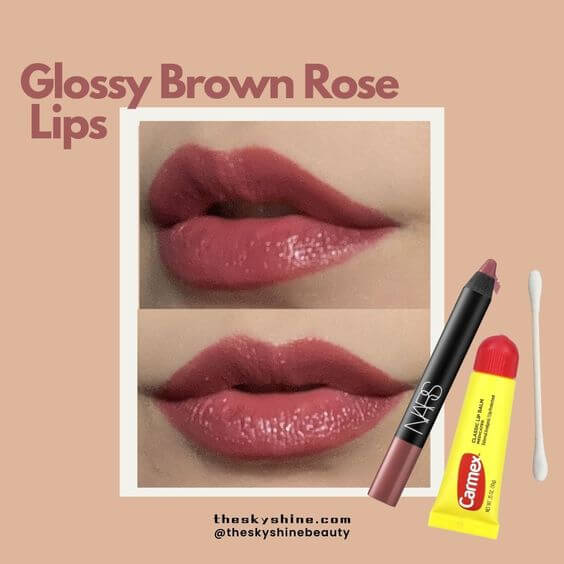 Nars Lip Pencil Do Me Baby Review 2. How to use Glossy Brown Rose Lips