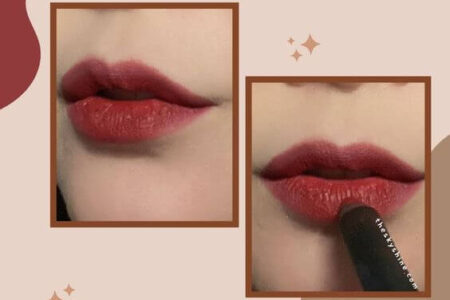 Lip Tutorial: How to Create an Ombre Dark Brown Red Lip