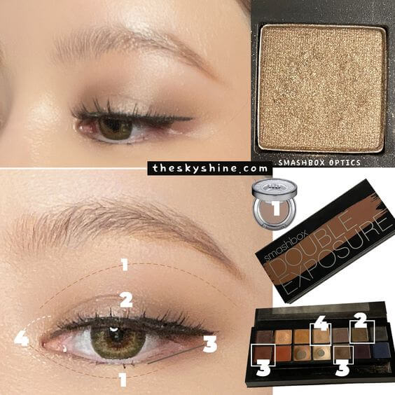 Smashbox Eyeshadow Optics Review 2. How to use