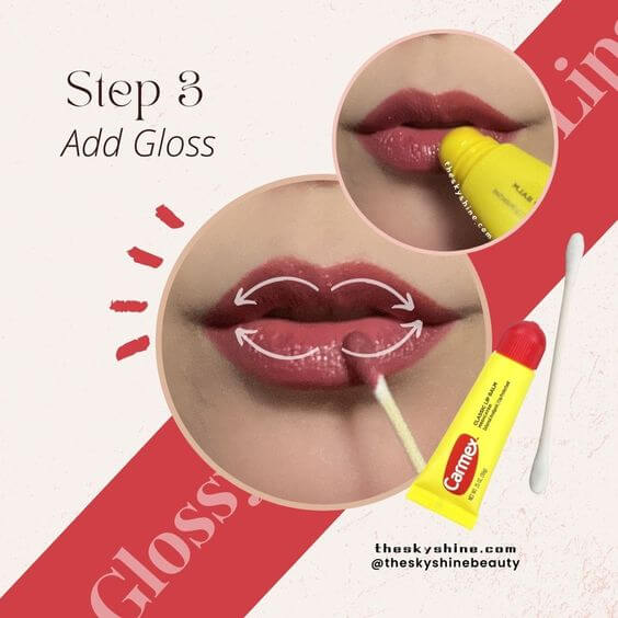Glossy Brown Rose Lips Tutorial: A Guide to Achieving the Perfect Lip Look Step 3: Add Gloss
