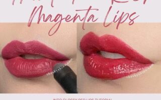 How to Turn Rich Magenta Lips into Glossy Red Lips Tutorial